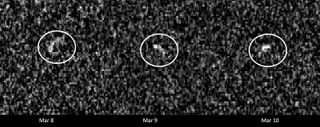 The Goldstone radar's imagery of asteroid 99942 Apophis as it made its closest approach to Earth, in March 2021.