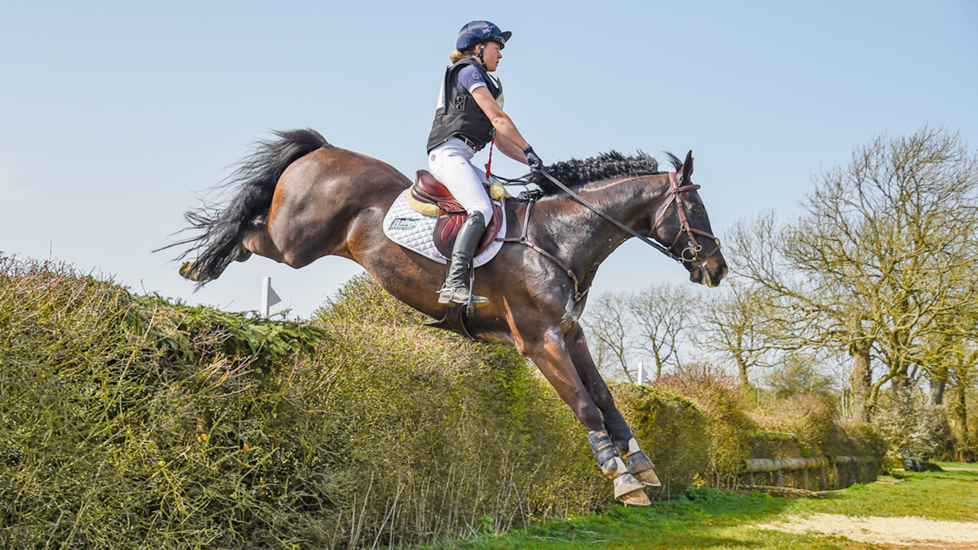 Mollie Summerland and Charly Van Ter Heiden at Aston Le Walls&rsquo; elite event in March 2021. Aston-le-Walls elite event