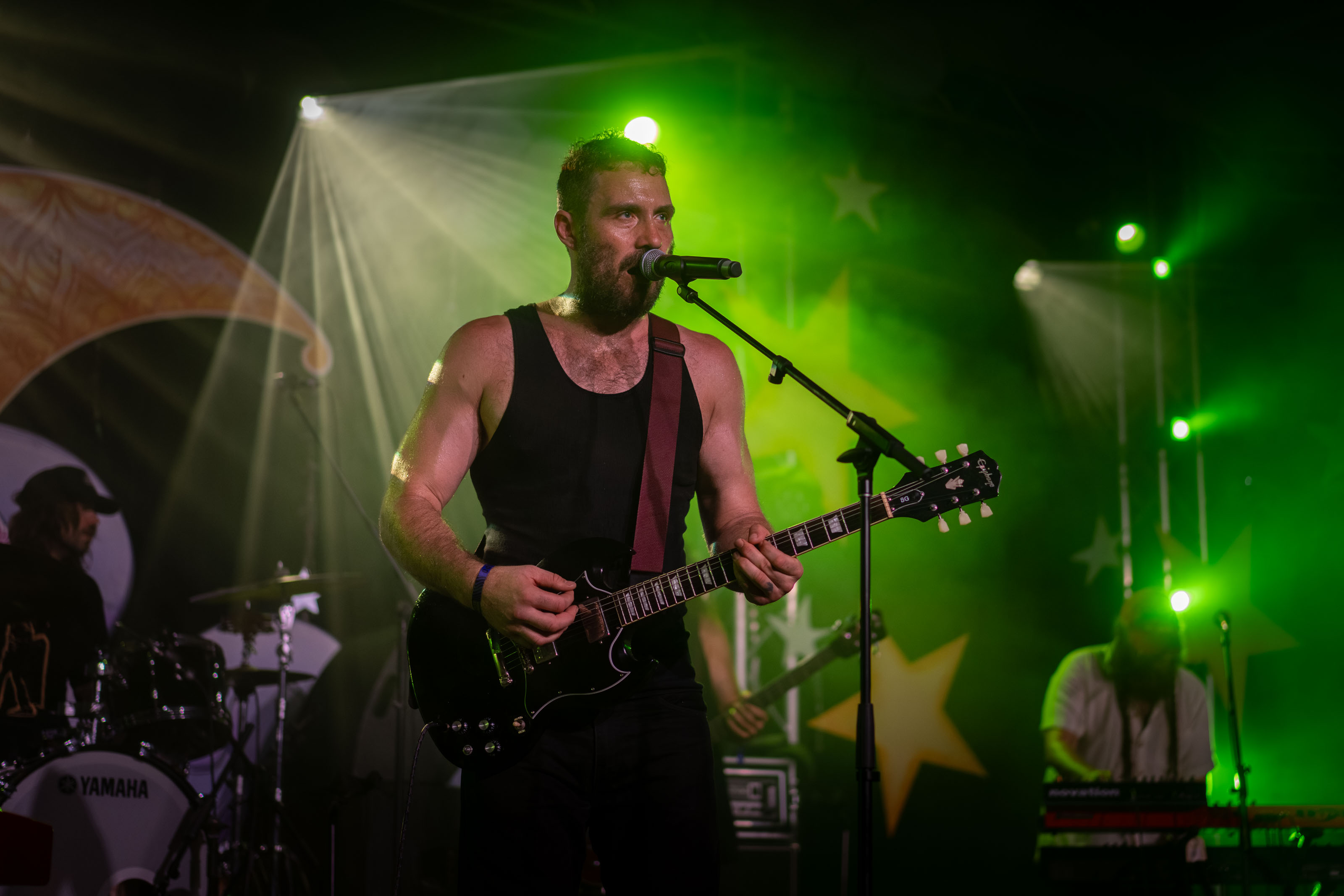 William Crighton performing on stage