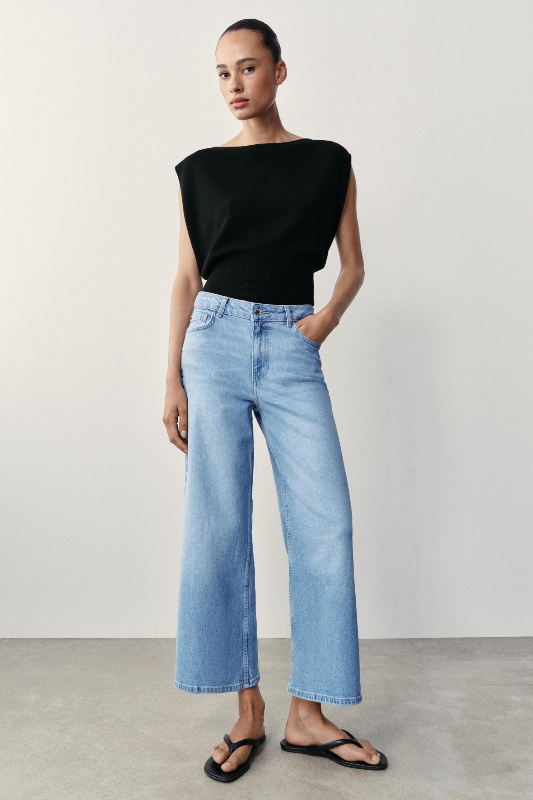 Z1975 Comfort High Rise Culotte Jeans - Light Blue - 25 (us 0)
