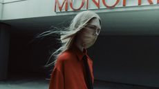 Fashion film, woman in Valentino on Paris street