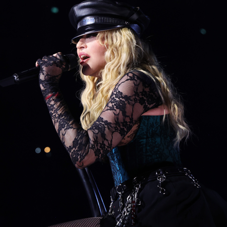 Madonna performs during The Celebration Tour at The O2 Arena on October 15, 2023 in London, England.