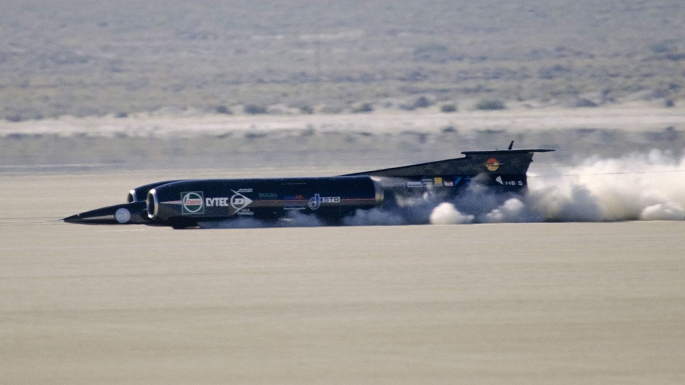 Энди Грин на Thrust SSC