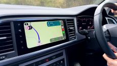 Google Maps running on Apple CarPlay in a Seat Ateca (2026)