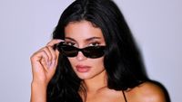 Kylie Kenner wearing Meta glasses