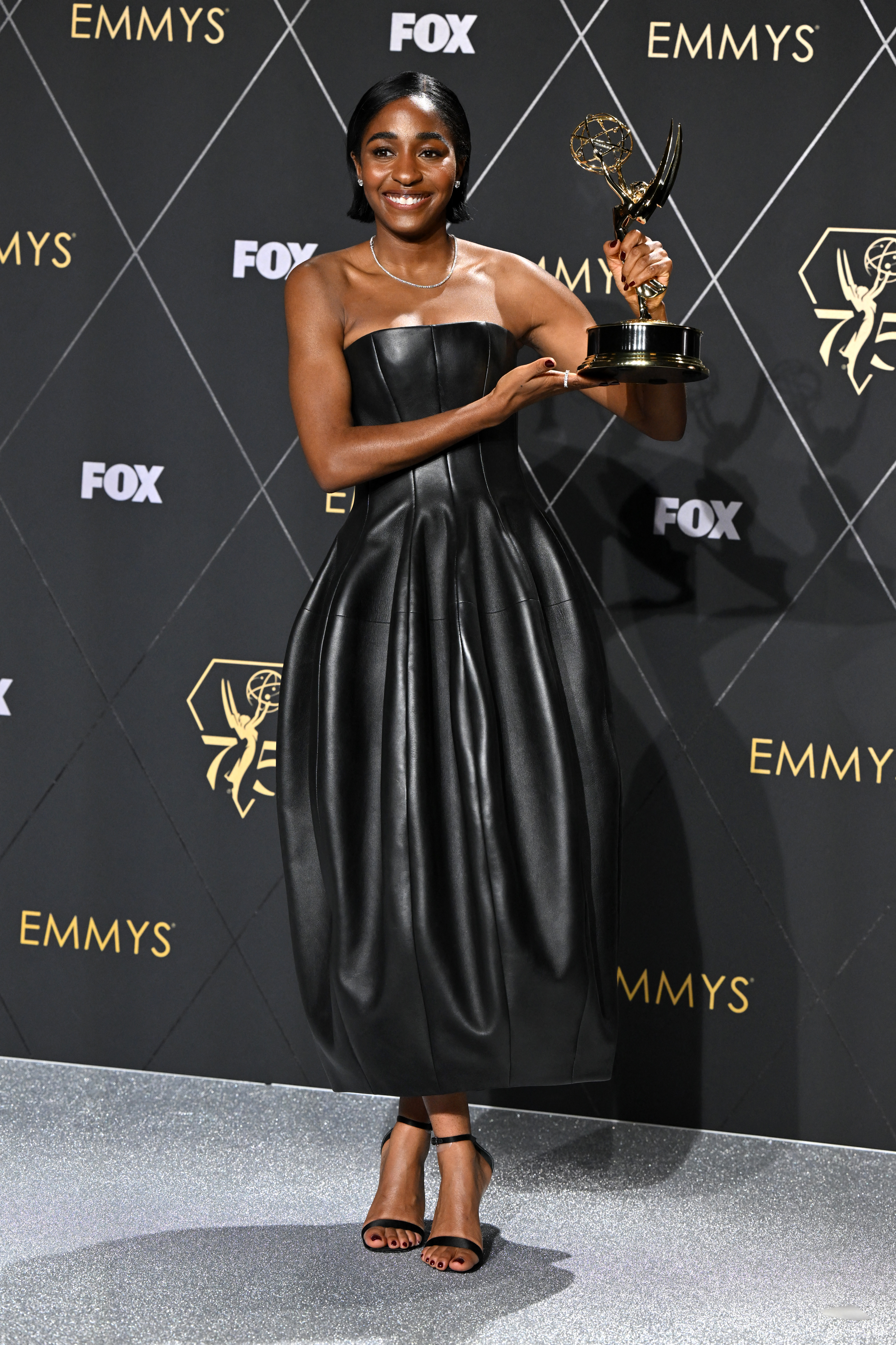 Ayo Edebiri attends the 76th Primetime Emmy Awards at Peacock Theater on September 15, 2024 in Los Angeles, California.