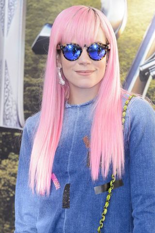 Lily Allen Pink Hair