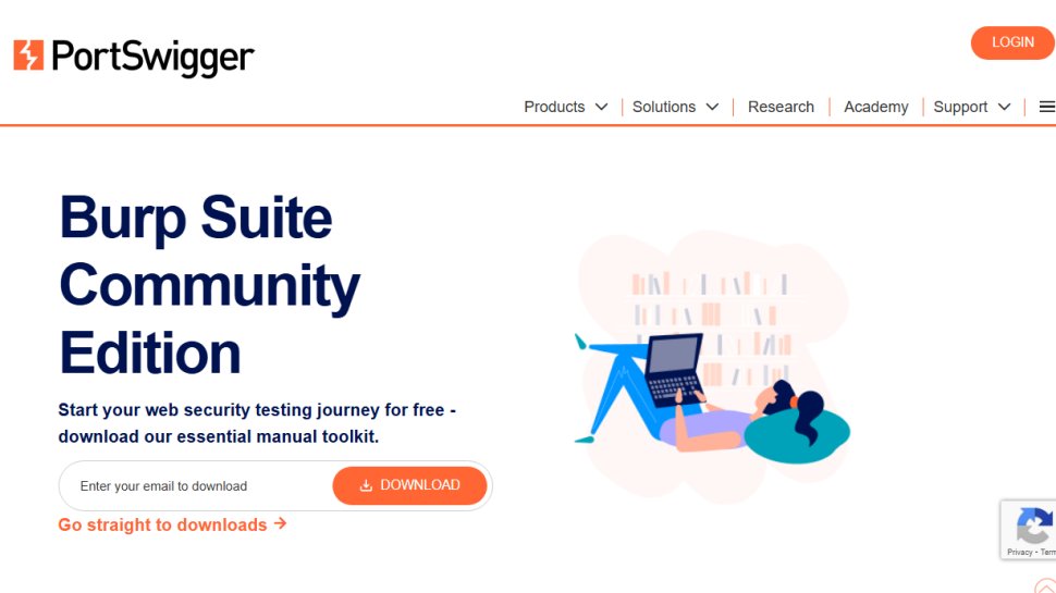 Website screenshot of PortSwigger (July, 2025)