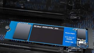 WD SN550 SSD in an NVMe slot
