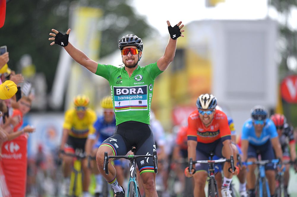 Peter Sagan (Bora-Hansgrohe) wins stage 5 at the Tour de France