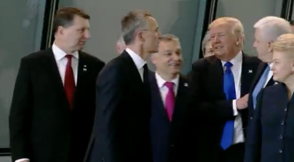 President Trump at NATO.