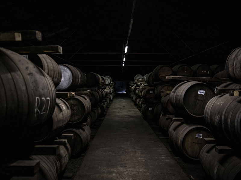 Bruichladdich Whisky barrels