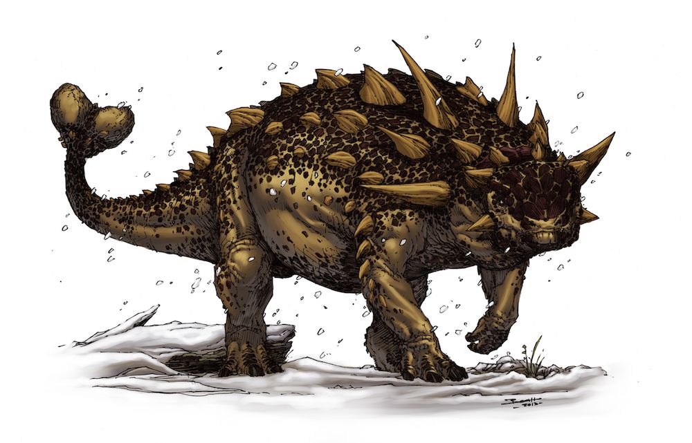 dinosaur like ankylosaurus