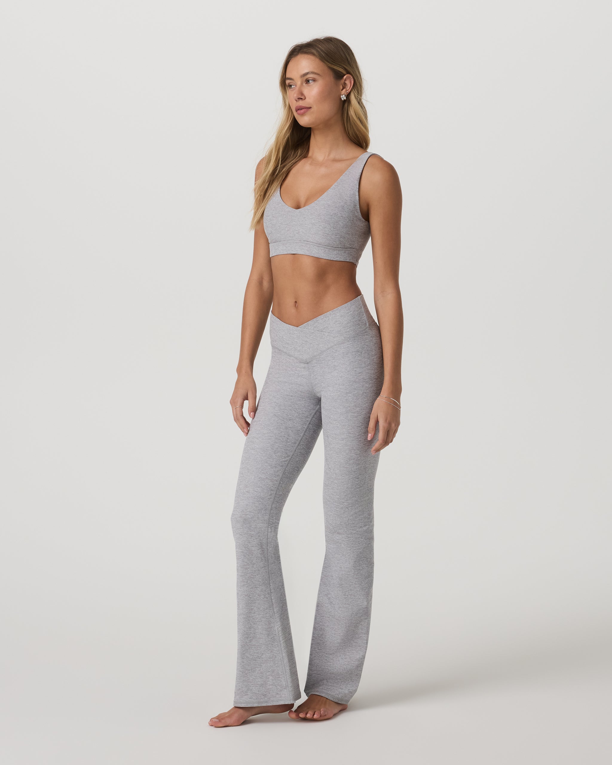 Elevation Rhythm Flare - Light Heather Grey - Xxs