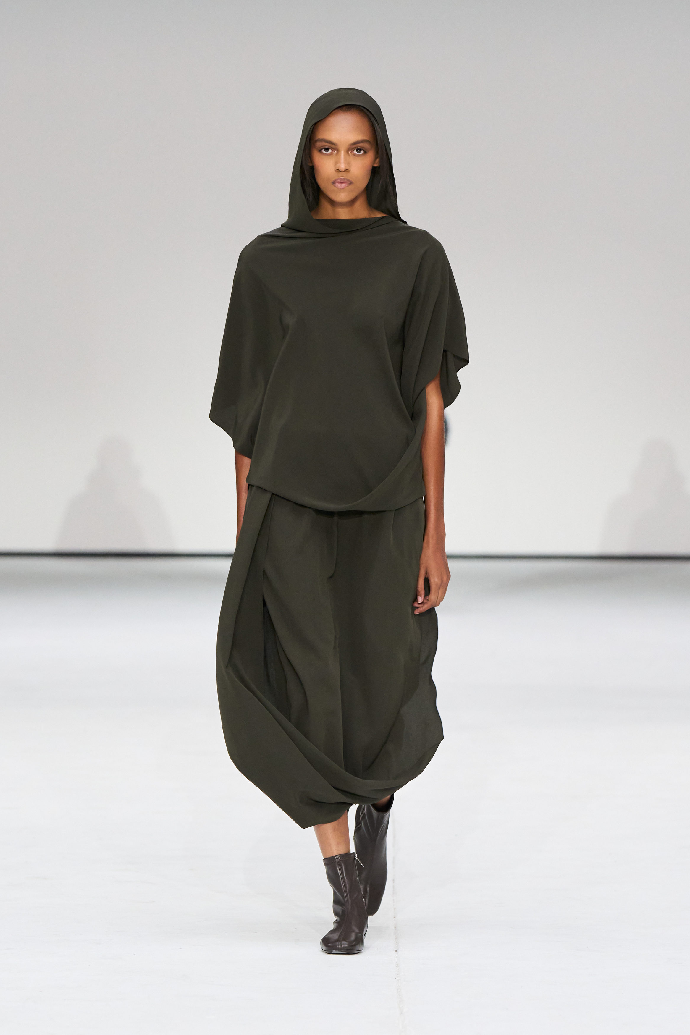 Hooded Silk Top