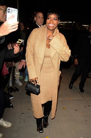 Fantasia Barrino is a vision in beige while stepping out in New York City.