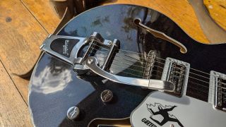 A Bigsby B70 on the Gretsch Electromatic John Gourley Broadkaster