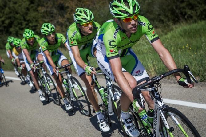 Cannondale never left the front of the peloton.