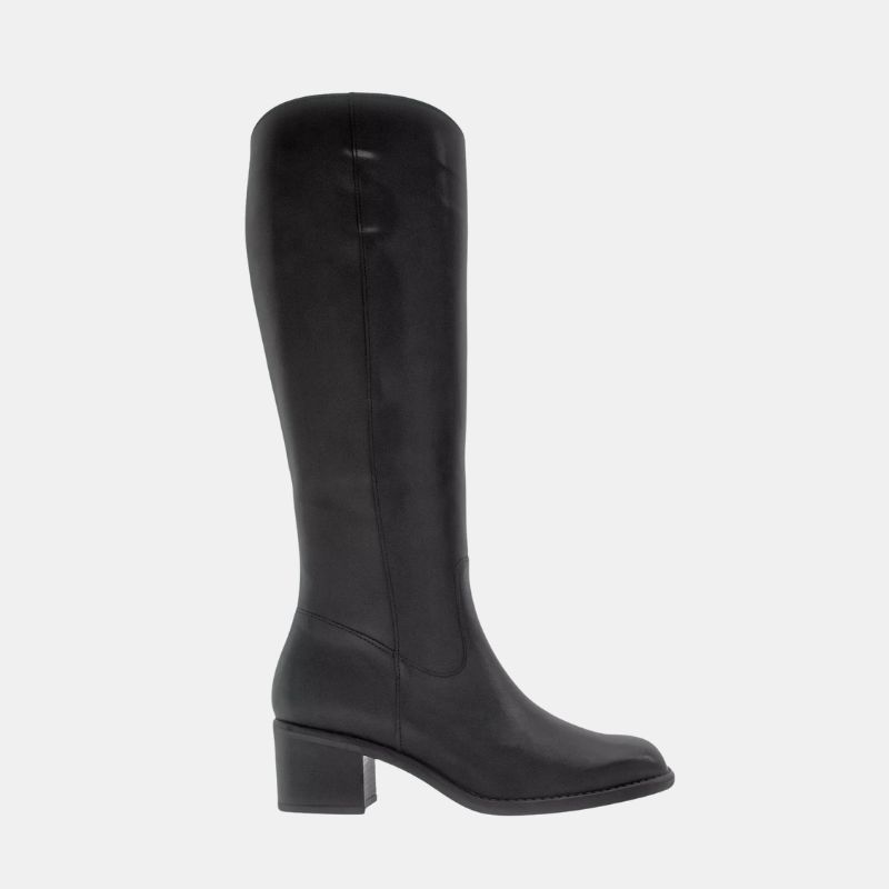 Image of leather knee high boots