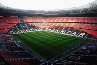 General view of the Donbass Arena, home of Shakhtar Donetsk, in November 2010