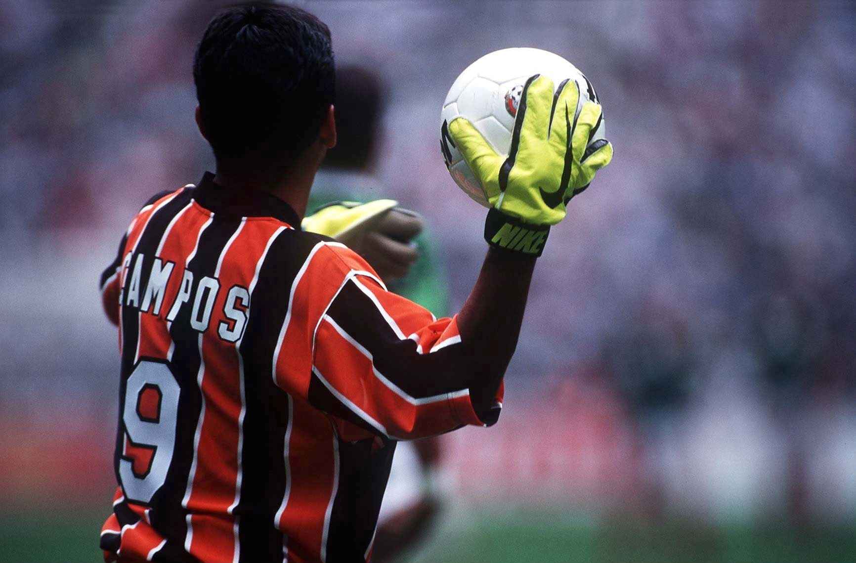 Jorge Campos in action for Mexico in 1997.