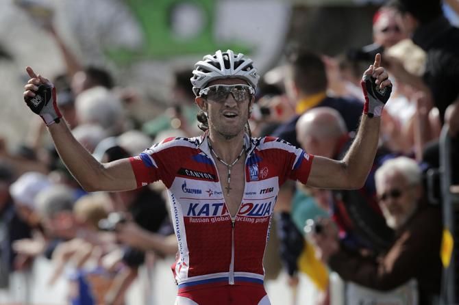 Daniel Moreno gave Katusha it's biggest win of the year in Fleche Wallonne