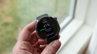 Detailed battery life statistics on a OnePlus Watch 3