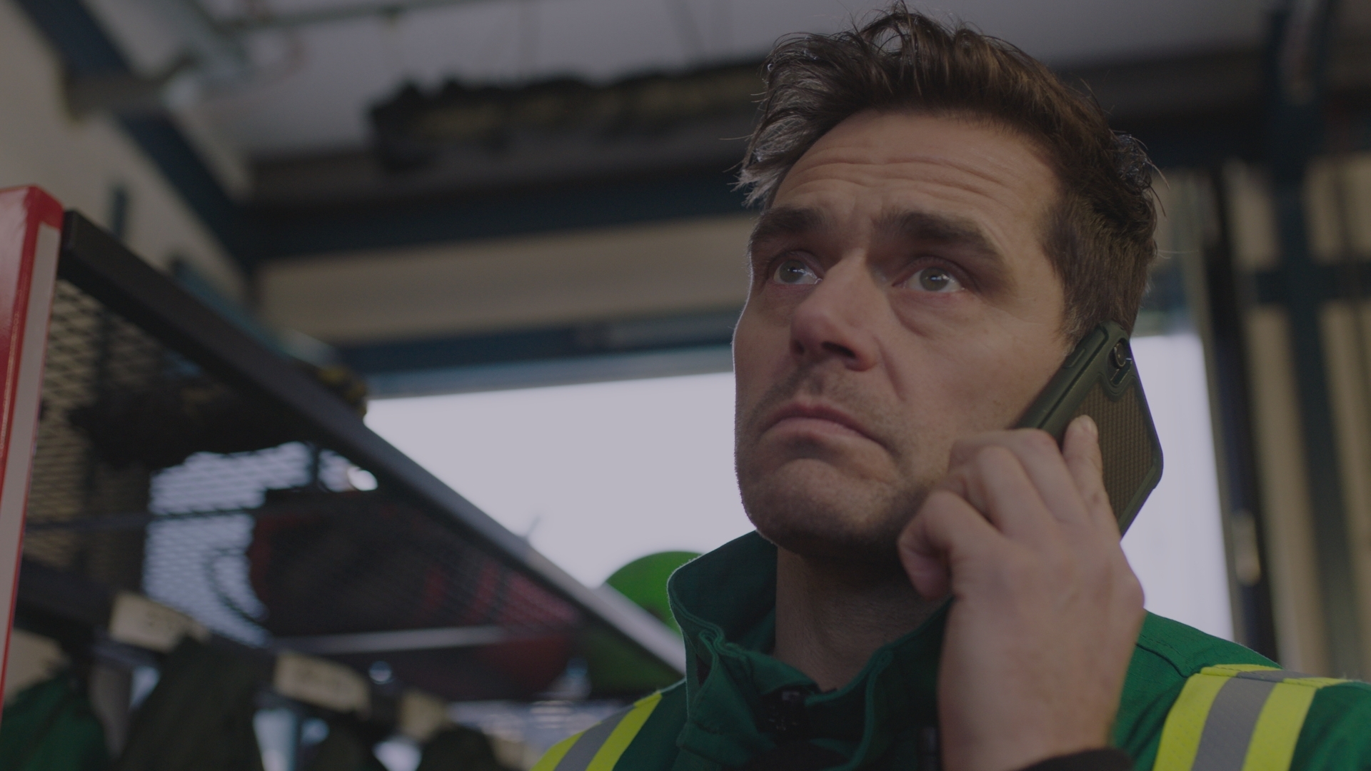 Iain Dean is floored by a ghost from his past in Casualty's Supply and Demand - Episode 2. Who is calling him?