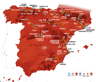 Route of the 2023 Vuelta a España