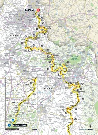 Paris-Roubaix 2025 men's route