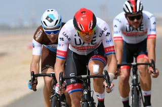 Kristoff learns the ropes of lead-out man at UAE Tour