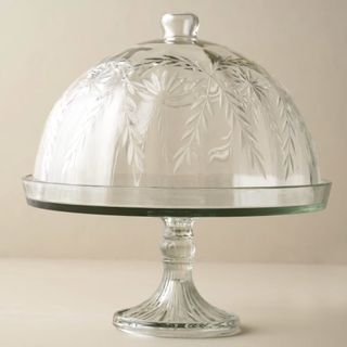 Cut glass cake stand