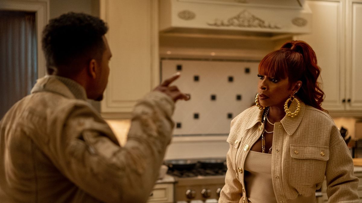 Lovell Adams-Gray and Mary J. Blige in Power Book II: Ghost