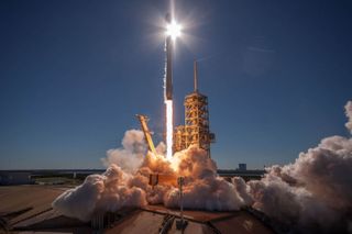 SpaceX conducts its 16th launch of 2017, delivering Koreasat-5A to orbit Oct. 30. Its planned 17th launch of the year, a classified payload dubbed Zuma, has been delayed past Thanksgiving by a fairing issue.