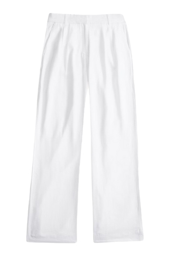 A&f Sloane Low Rise Tailored Linen-Blend Pant
