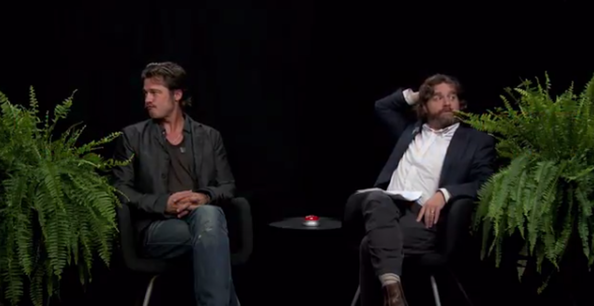 Watch Zach Galifianakis skewer Brad Pitt on &amp;#039;Between Two Ferns&amp;#039;