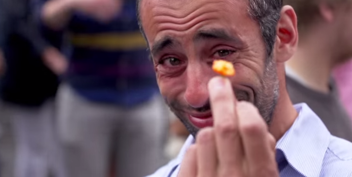 Watch the utterly torturous reaction 1,000 people have to eating the world&amp;#039;s hottest chili pepper