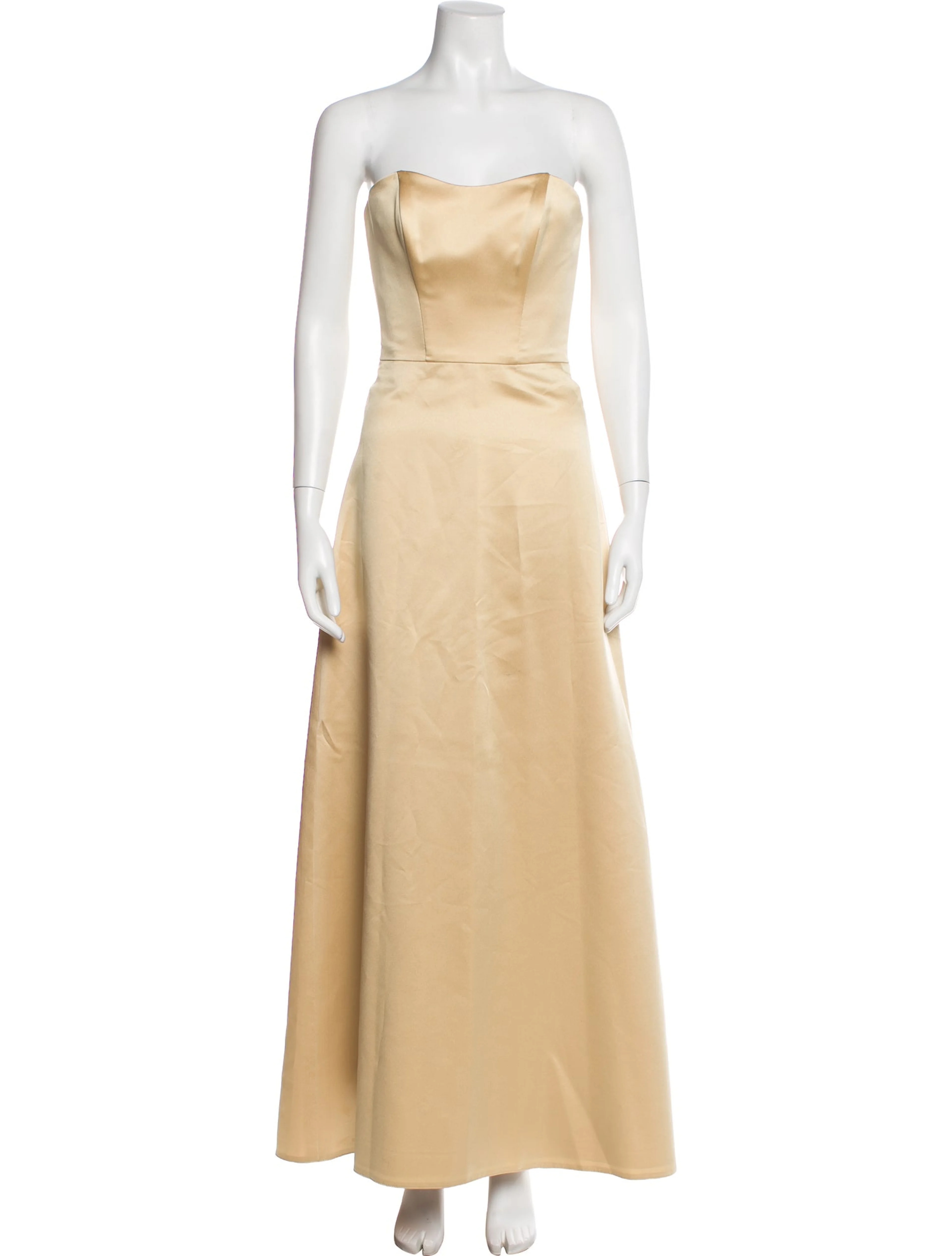 vintage strapless long dress