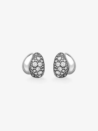 Rush Hour Diamond & White Gold Double Take Earrings