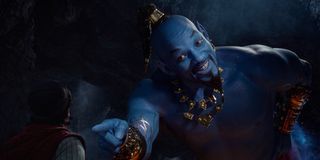 Will Smith as Aladdin's new, blue Genie