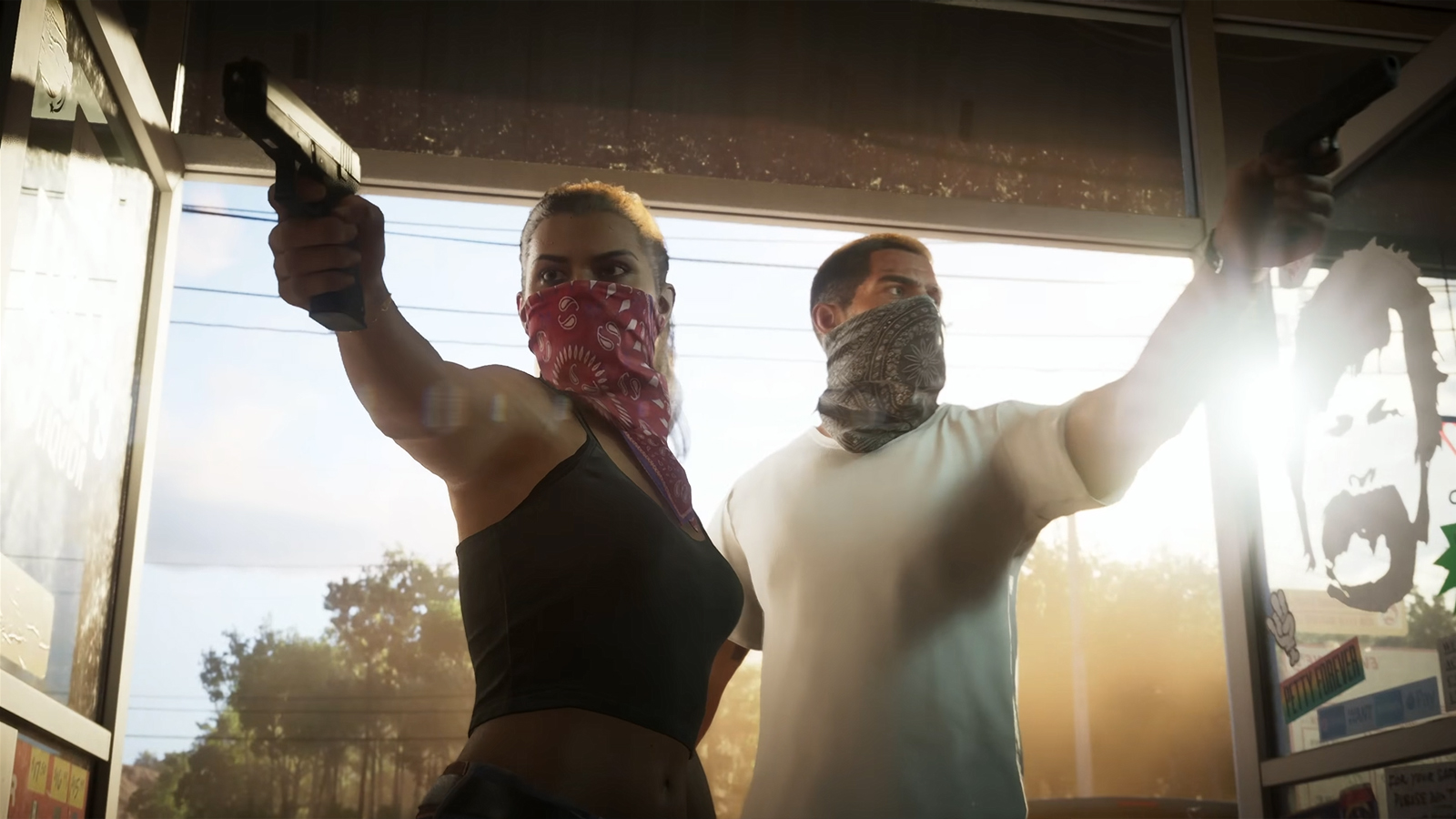 screen cap of the GTA 6 trailer on YouTube