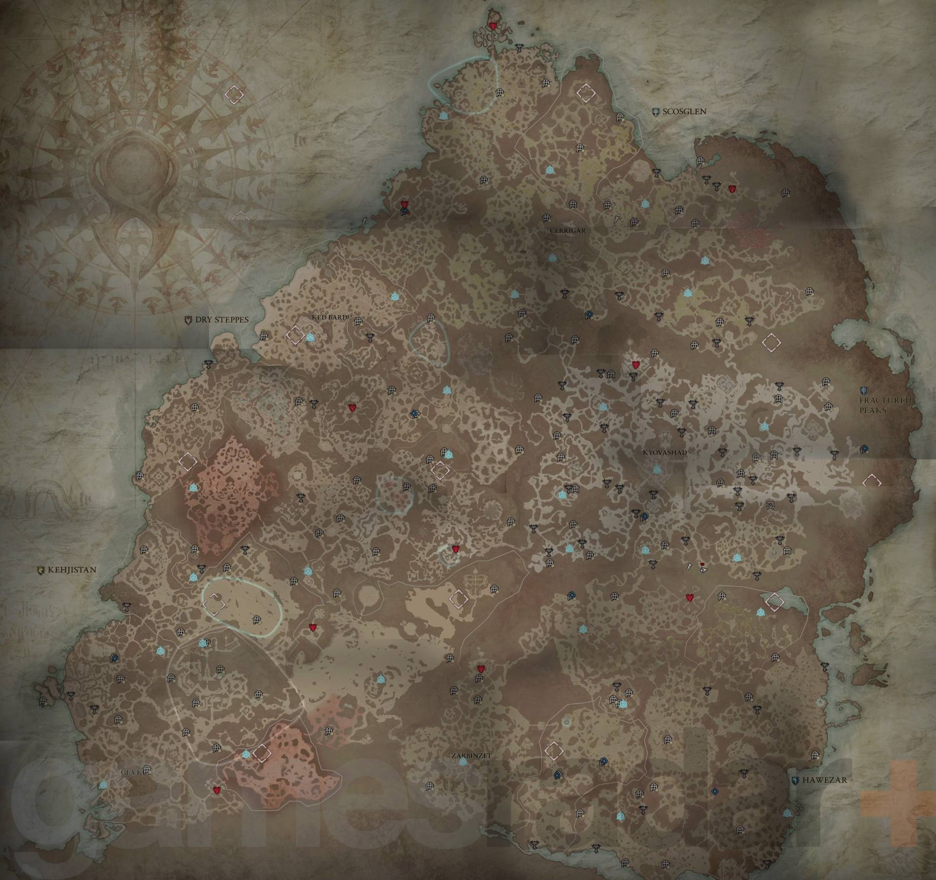 pełnowymiarowa mapa Diablo 4