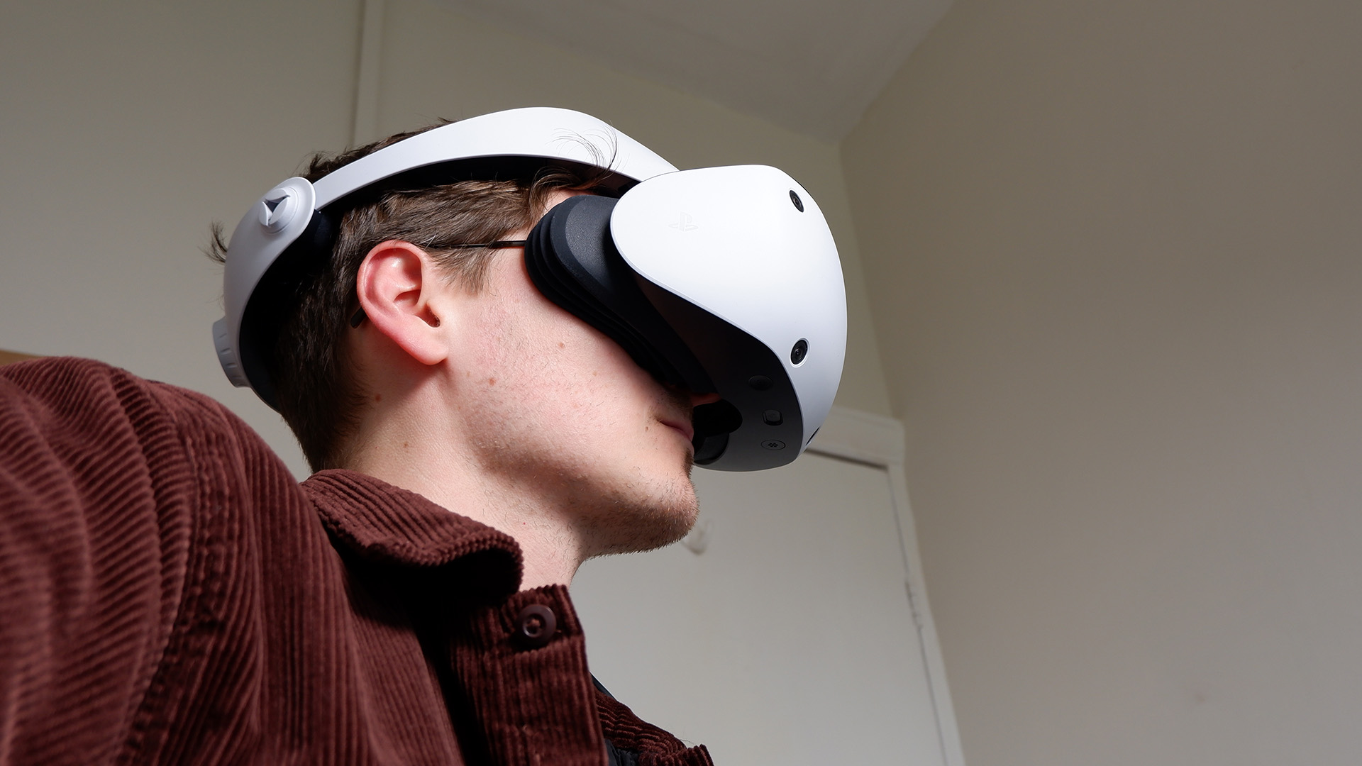 Wearing the Sony PS VR2