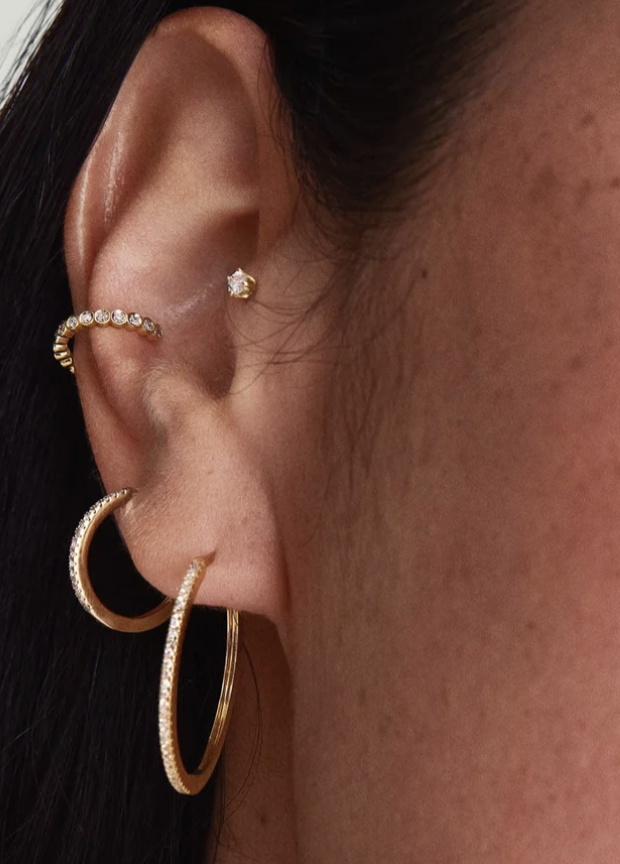 Mejuri, 14k Yellow Gold / Natural Diamond