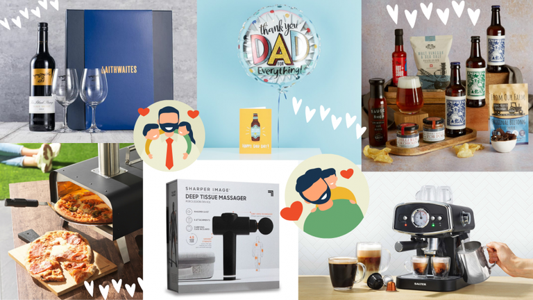 Collage image of Fathers Day gifts