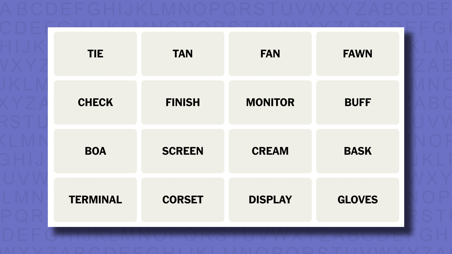 NYT Connections notes for Game 439 on purple background