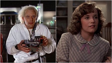 Christopher Lloyd and Lea Thompson in Back to the Future