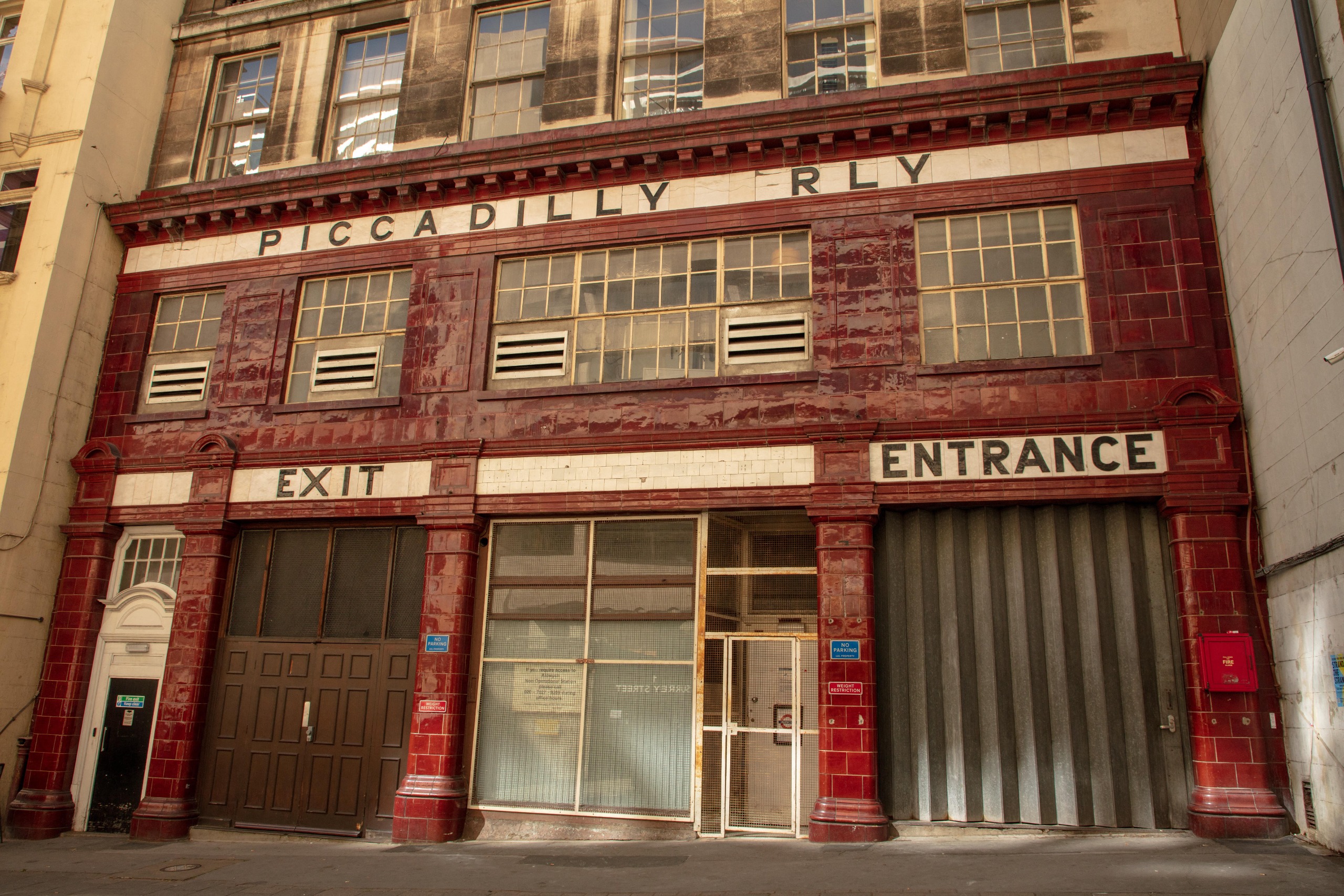 A view of the disused Aldwych Underground station in London