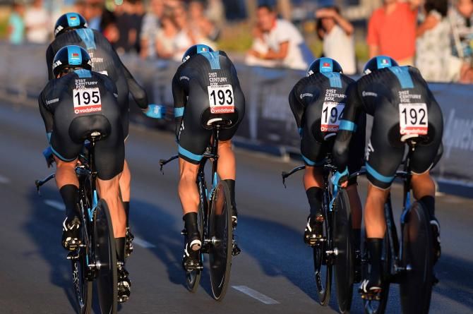 Team Sky in the Vuelta TTT
