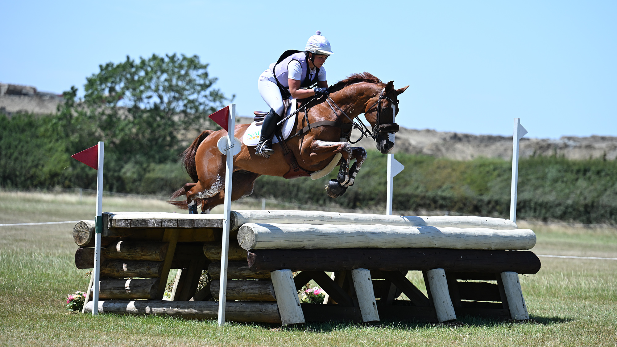Gemma Stevens (GBR) riding Chilli Morning IV during Aston-le-Walls International Horse Trials - Sponsored By Project Pony, held at Washbrook Farm, Nr Daventry in Northamptonshire on 12 July 2026